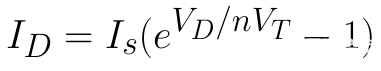 二極管特性曲線
